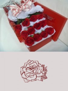 12 Beautiful Long Stem Roses in Red Box